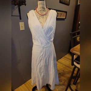 Tommy Hilfiger White Sleeveless Dress